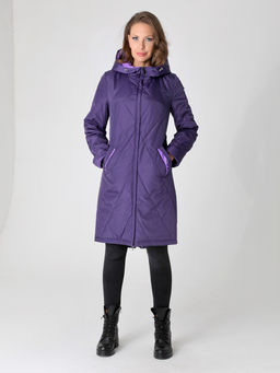 24102 Плащ утепл. фиолетовый/лавандовый - Dizzyway фото 2