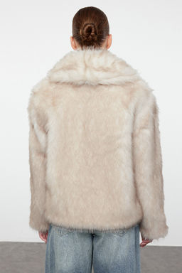 Ekru Regular Kal?p Kurk Mont TWOAW25MO00157 - Trendyolmilla фото 13