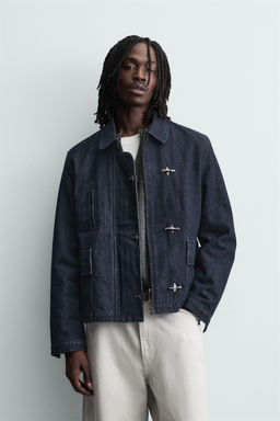 DENIM FIREMAN CLASP JACKET - Zara фото 2