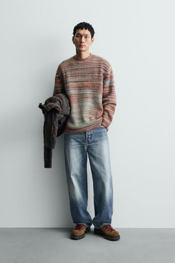 TEXTURED STRIPED JUMPER