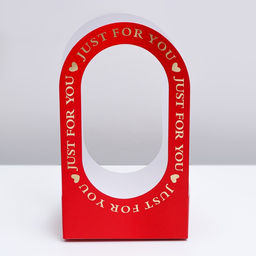 Коробка-переноска для цветов Для тебя 22 12 38 см, красная - Simaland фото 3