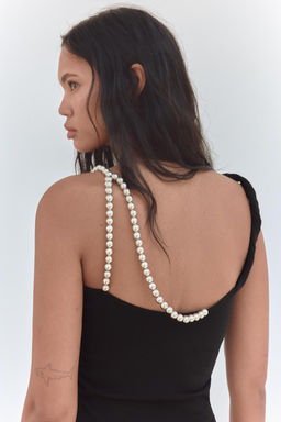 KNIT TOP WITH BALL STRAPS - Zara фото 4