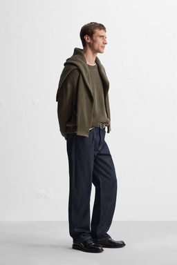 RELAXED FIT COTTON BLEND SWEATER - Zara фото 8