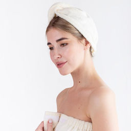 Набор для сауны Экономь и Я парео 68х150 см+чалма, цвет молочный, 340 г/м2  фото 2