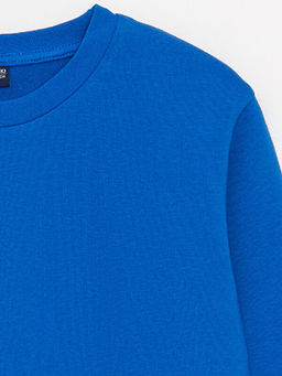 Bisiklet Yaka Basic Uzun Kollu Erkek ?ocuk Sweatshirt - Waikiki фото 3