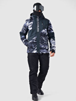 Мужская зимняя горнолыжная куртка Evil Wolf 68611_3 Серый