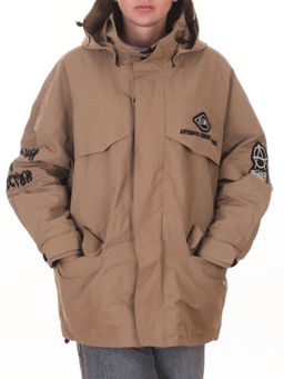 3104 DK. BEIGE Куртка демисезонная женская (100 гр. холлофайбер) - Fashion фото 3