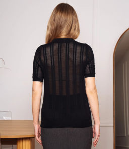 Футболка #КТ8209, чёрный