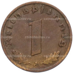 Монета 1 рейхспфенниг 1937 года A Германия