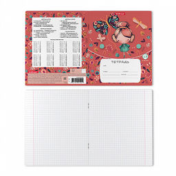 Цена за 10 шт. Тетрадь школьная ученическая ErichKrause Autumn Walk, 12 листов, клетка (в плёнке по 10 шт.)  фото 2