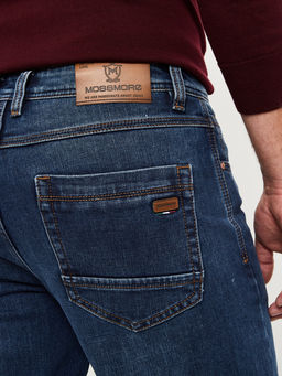 Утепленные мужские джинсы широкого кроя с начесом MOSSMORE