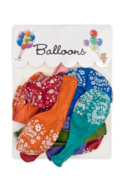 Шарики воздушные 12 дюймов Happy birthday (12 шт) SF-7835, №2 - Больше подарков фото 2