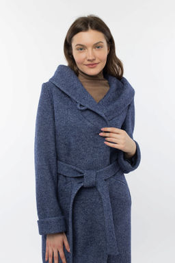 01-10524 Пальто женское демисезонное (пояс) - El podio фото 2