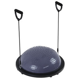 Полусфера BOSU гимнастическая ONLYTOP, массажная, с насосом, 58×25 см, серая