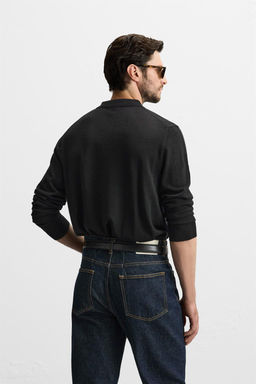 MERINO WOOL KNIT POLO SHIRT - Zara фото 3