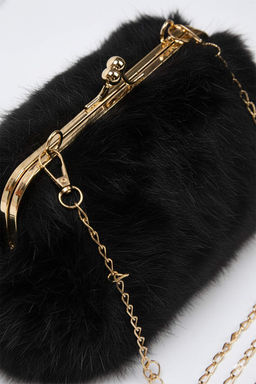 Siyah Zincir Ask?l? Suni Kurk Kad?n Omuz Canta TAKAW26OC00069