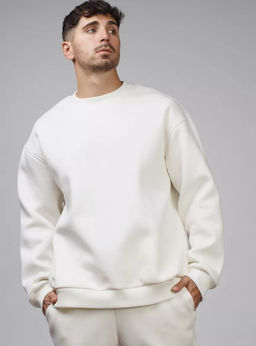 K10817 Свитшот (начес) БЕЛЫЙ