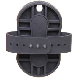 Щетка силиконовая для мытья и вычесывания животных "ПРЕМИУМ - МОЙ БРО", цвет серый, 6.6*12.5см