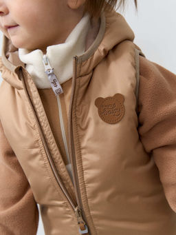 Жилет с капюшоном Беж 0+ - Bungly фото 5