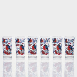 Набор стаканов новогодний «Снегири на рябине», 230 мл, 6 шт., стекло