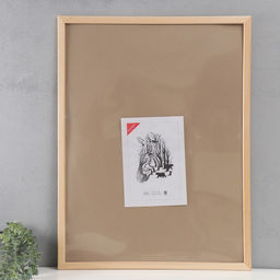 Фоторамка для фото 60×80 см Nauru, натуральная, (пластиковый экран)