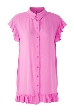 TRENDYOLMILLA Pembe Dokuma Volanl? Plaj Elbisesi TBESS25EL00074