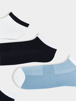 Renk Bloklu Erkek Patik ?orap 5li