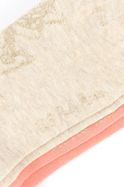 Женские носки бежевого меланжа Неожиданная скидка в корзине - U.s. polo assn фото 3