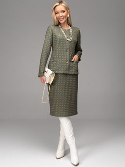 Костюм Шанель (зелёный) - Эльза фото 10