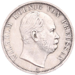 Монета 1 союзный талер 1868 года A Пруссия