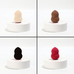 Цена за 2 шт. Спонж для макияжа «Амфора», 6×4 см, увеличивается при намокании, МИКС