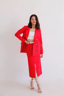 12157 Юбка миди-макси красная - Martichelli фото 2