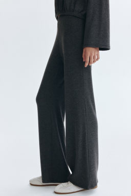 Flared fine-knit trousers - H&m фото 5