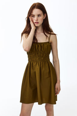 Vestido de algod?n con tirantes de lazo - H&m фото 5