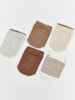 Erkek Bebek Desenli Patik ?orap 5li