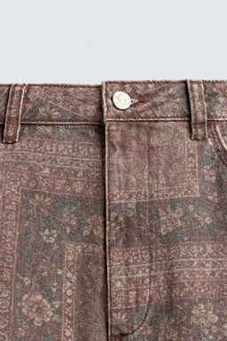 BANDANA PRINT BAGGY FIT TROUSERS - Zara фото 8
