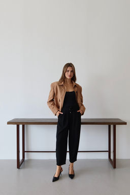 Siyah Salvar/Harem Bagc?kl? Pantolon TWOSS25PL00126