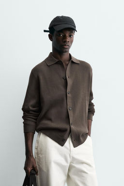 C?RDIGAN REGULAR FIT / Marr?n claro - Zara фото 2