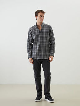 Regular Fit Uzun Kollu Ekose Erkek G?mlek