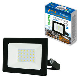 ULF-Q519 30W/6500K IP65 220-240V BLACK Прожектор светодиодный. Дневной свет(6500К). Корпус черный. TM Volpe