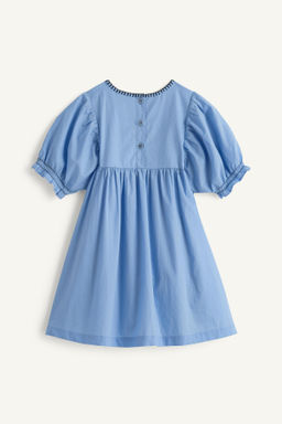 VESTIDO GOMAS FLORES BORDADAS LIMITED EDITION / Azulado - Zara фото 6