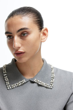 Top de punto con cuello decorativo - H&m фото 2
