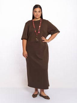 Платье из плотного трикотажа PP51506BRW19