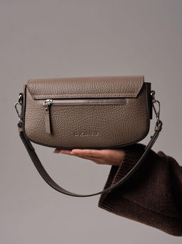 Кожаная сумка Azaro 31049 тауп соло