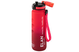 Бутылка для воды 1000 мл 7,8*7,8*28,5 см "Style Matte" с углублениями д/пальцев амарант