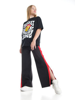 Футболка с принтом для девочки 22-9012 черный - Mini maxi фото 9