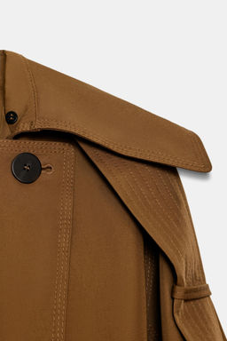 OVERSIZE FAUX FUR COLLAR TRENCH COAT ZW COLLECTION LIMITED EDITION - Zara фото 19