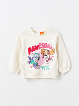 Bisiklet Yaka Paw Patrol Bask?l? K?z Bebek Sweatshirt ve Tayt 2li Tak?m - Waikiki фото 2