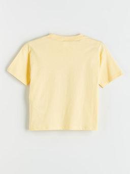 Bisiklet Yaka Bask?l? Erkek ?ocuk Ti??rt