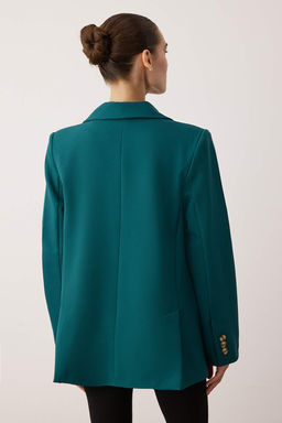 Limited Edition Petrol Regular Astarl? Dokuma Blazer Ceket TWOAW23BC00132